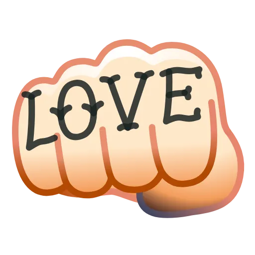 Стикер 12 Tattoo Emoji