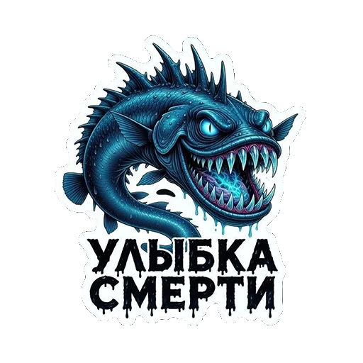 😀 Стикер «ТАЯЩИЕСЯ — ЭТО НЕ ПРО УЖАС, ЭТО ПРО ОБЪЯТИЯ БЕЗДНЫ.» для Telegram