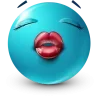 Стикер 58 Teal Face Emoji