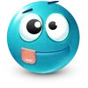 Стикер 14 Teal Face Emoji