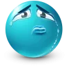 Стикер 30 Teal Face Emoji
