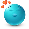 Стикер 11 Teal Face Emoji
