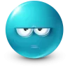 Стикер 23 Teal Face Emoji