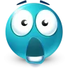 Стикер 29 Teal Face Emoji