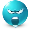 Стикер 21 Teal Face Emoji