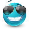 Стикер 17 Teal Face Emoji