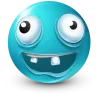 Стикер 49 Teal Face Emoji