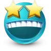 Стикер 25 Teal Face Emoji