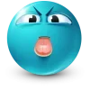 Стикер 26 Teal Face Emoji