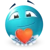 Стикер 60 Teal Face Emoji