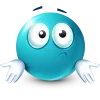 Стикер 54 Teal Face Emoji