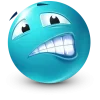 Стикер 41 Teal Face Emoji