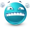Стикер 43 Teal Face Emoji