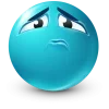 Стикер 18 Teal Face Emoji