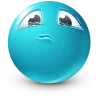 Стикер 19 Teal Face Emoji
