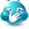 Стикер 45 Teal Face Emoji