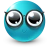 Стикер 20 Teal Face Emoji