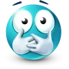 Стикер 61 Teal Face Emoji