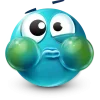 Стикер 42 Teal Face Emoji