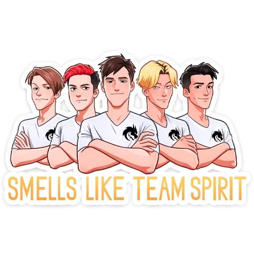 🐲 Стикер «Team Spirit» для Telegram