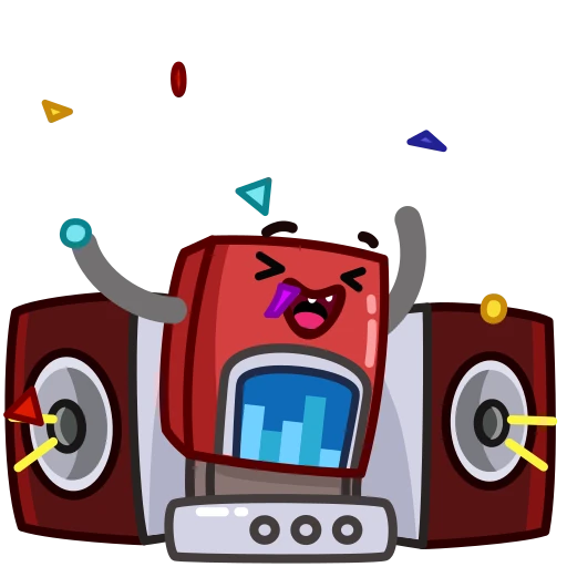 🔊 Стикер «Tech Gadget» для Telegram