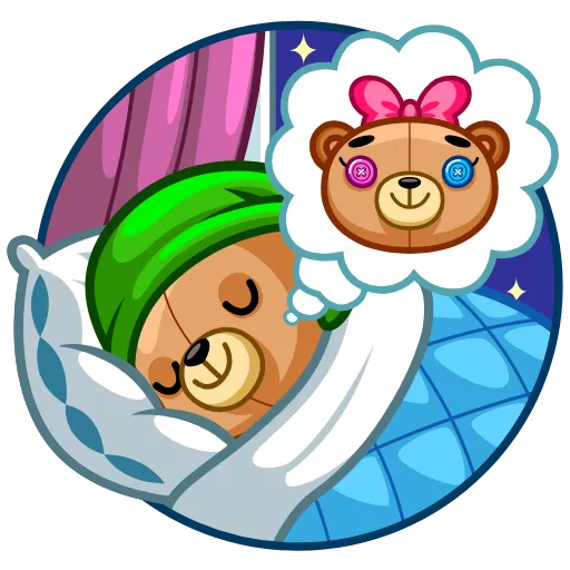 Стикер 17 Teddy Bear