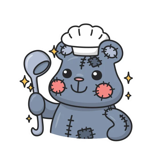 🧑‍🍳 Стикер «Плюш без надписей» для Telegram