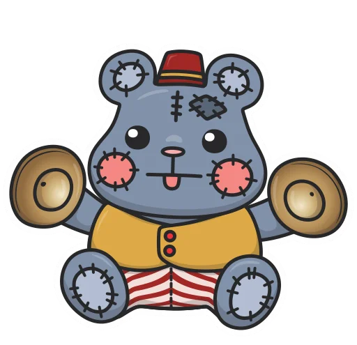 🐒 Стикер «Плюш без надписей» для Telegram