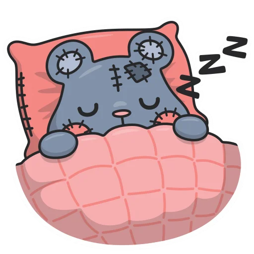 😴 Стикер «Плюш без надписей» для Telegram