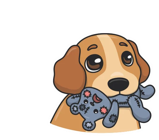 🆘 Стикер «Плюш без надписей» для Telegram