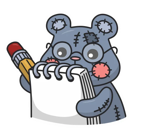 ✍️ Стикер «Плюш без надписей» для Telegram