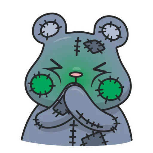 🤢 Стикер «Плюш без надписей» для Telegram