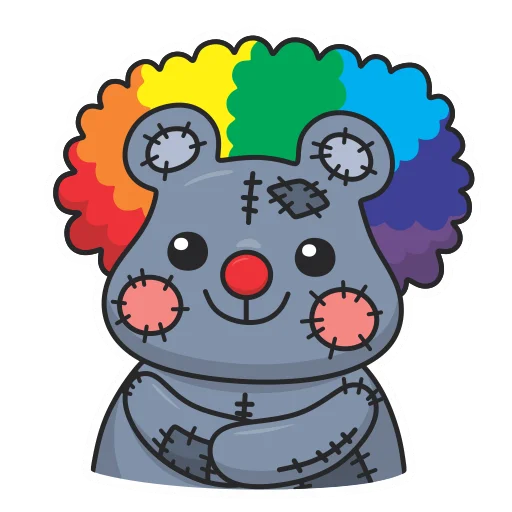 🤡 Стикер «Плюш без надписей» для Telegram