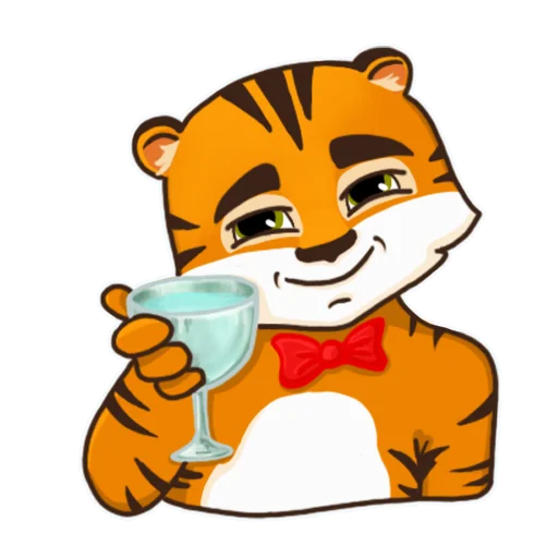 😉 Стикер «Тигренок Ти» для Telegram