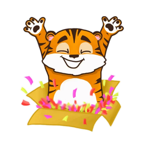 😁 Стикер «Тигренок Ти» для Telegram
