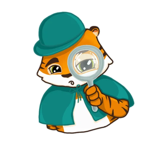 🧐 Стикер «Тигренок Ти» для Telegram