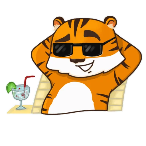 😎 Стикер «Тигренок Ти» для Telegram