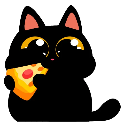 Стикер 18 Cat Teftel