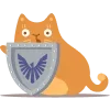 Стикер 23 Telega Cat