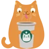 Стикер 6 Telega Cat