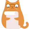 Стикер 19 Telega Cat