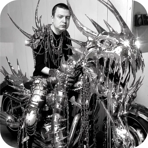 🏍 Стикер «Темный друн» для Telegram