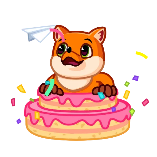 Стикер 26 10 Years of Telegram