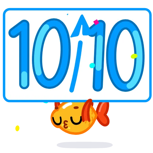 Стикер 53 10 Years of Telegram