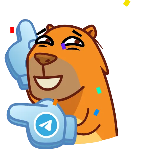 Стикер 15 10 Years of Telegram