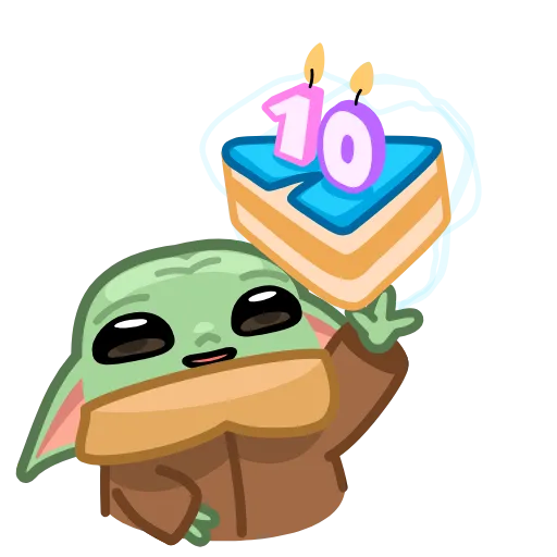 Стикер 51 10 Years of Telegram