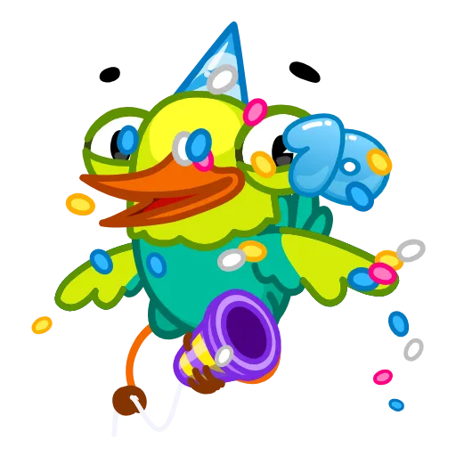 Стикер 25 10 Years of Telegram