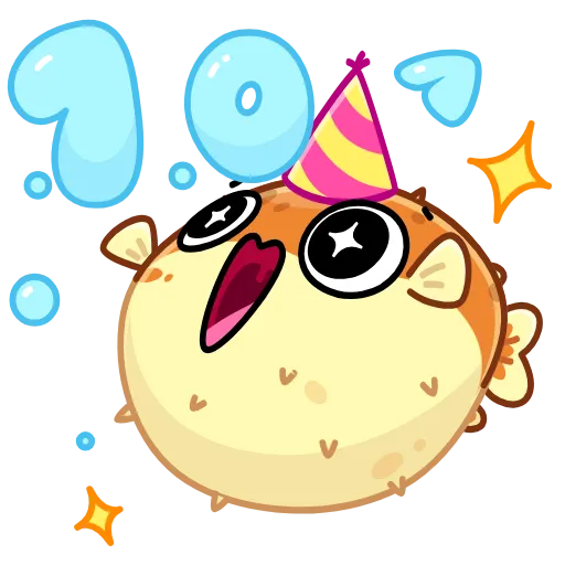 Стикер 20 10 Years of Telegram