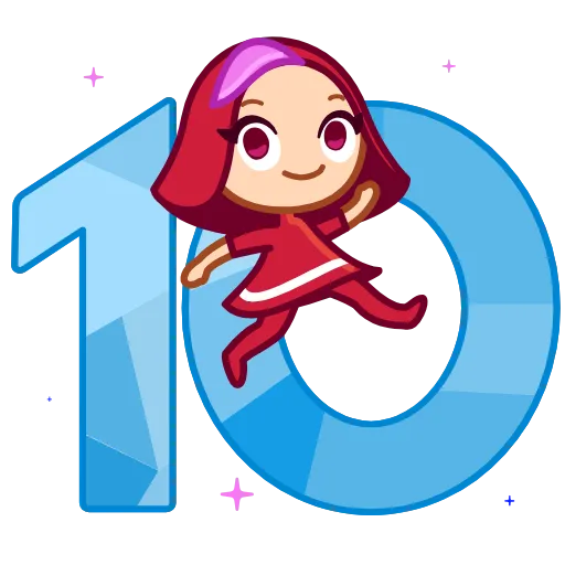 Стикер 21 10 Years of Telegram