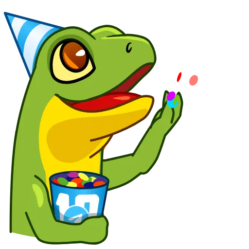 Стикер 40 10 Years of Telegram